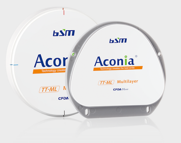 Aconia TT Multilayer Zirconia from BESMILE Dental